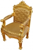 เก้าอี้ไม้สักทำทอง